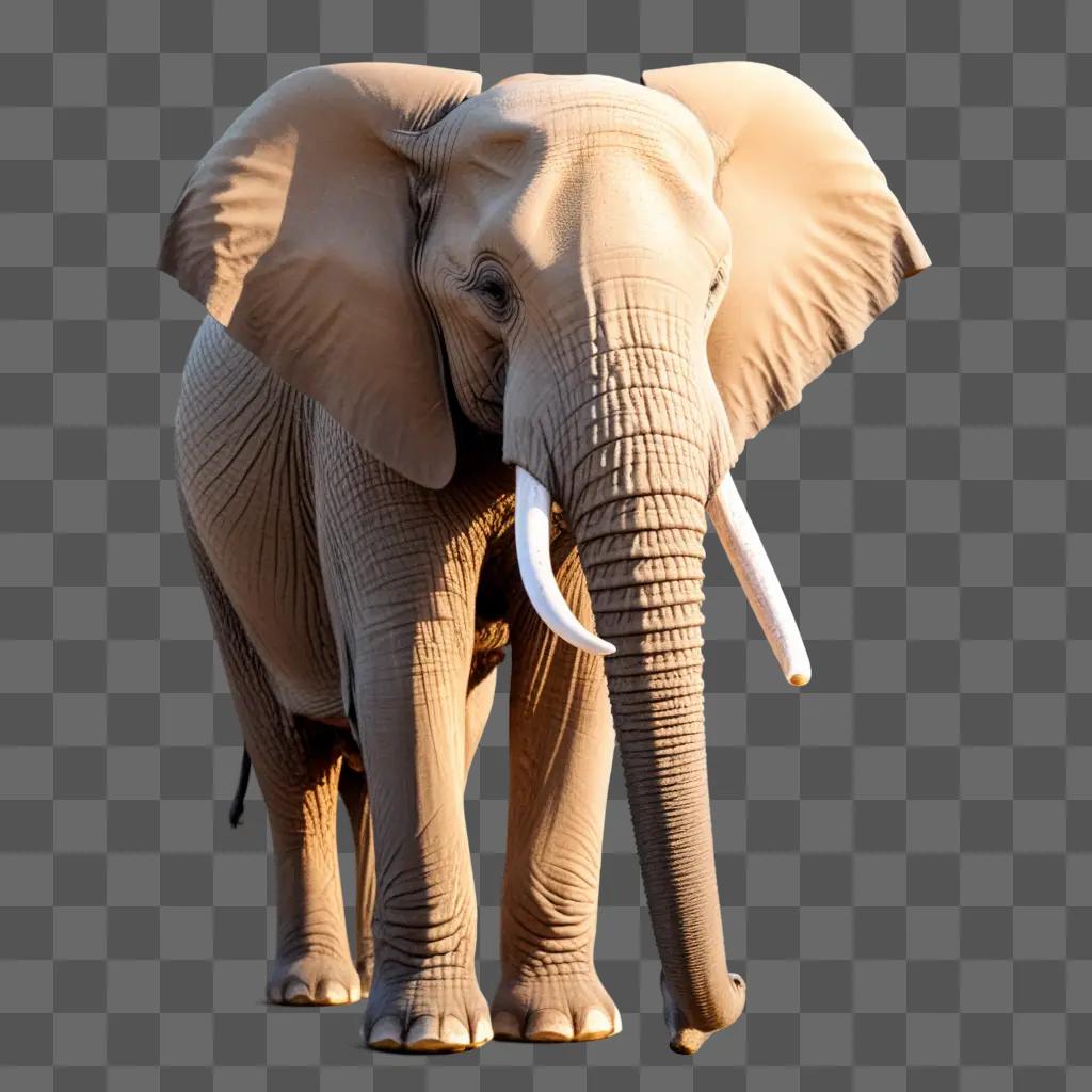 rican elephant walking towards the camera