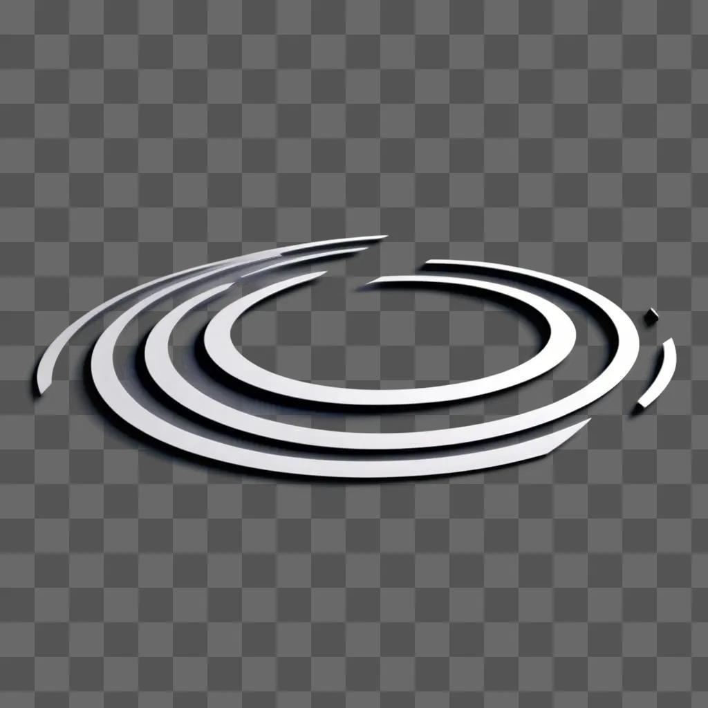 rippling logo in 3d on a gray background