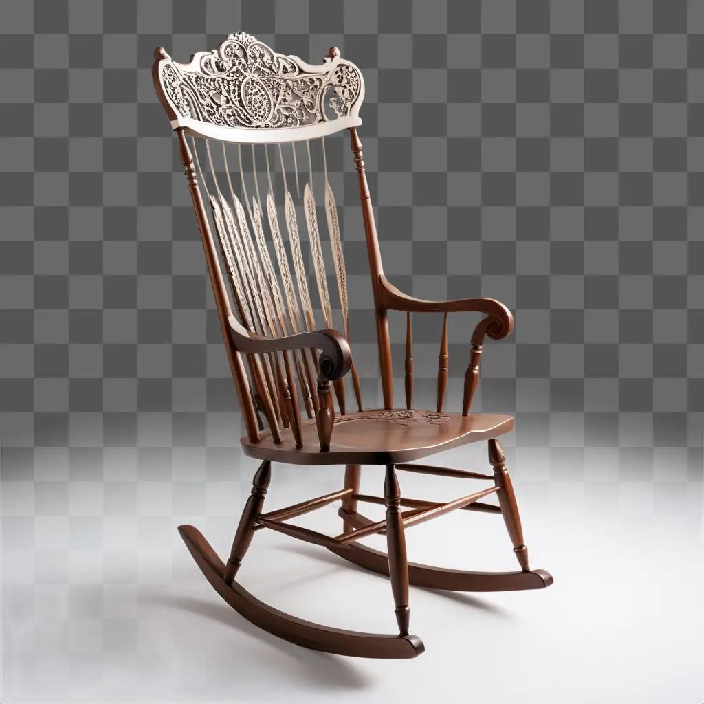 rocking chair in a white background