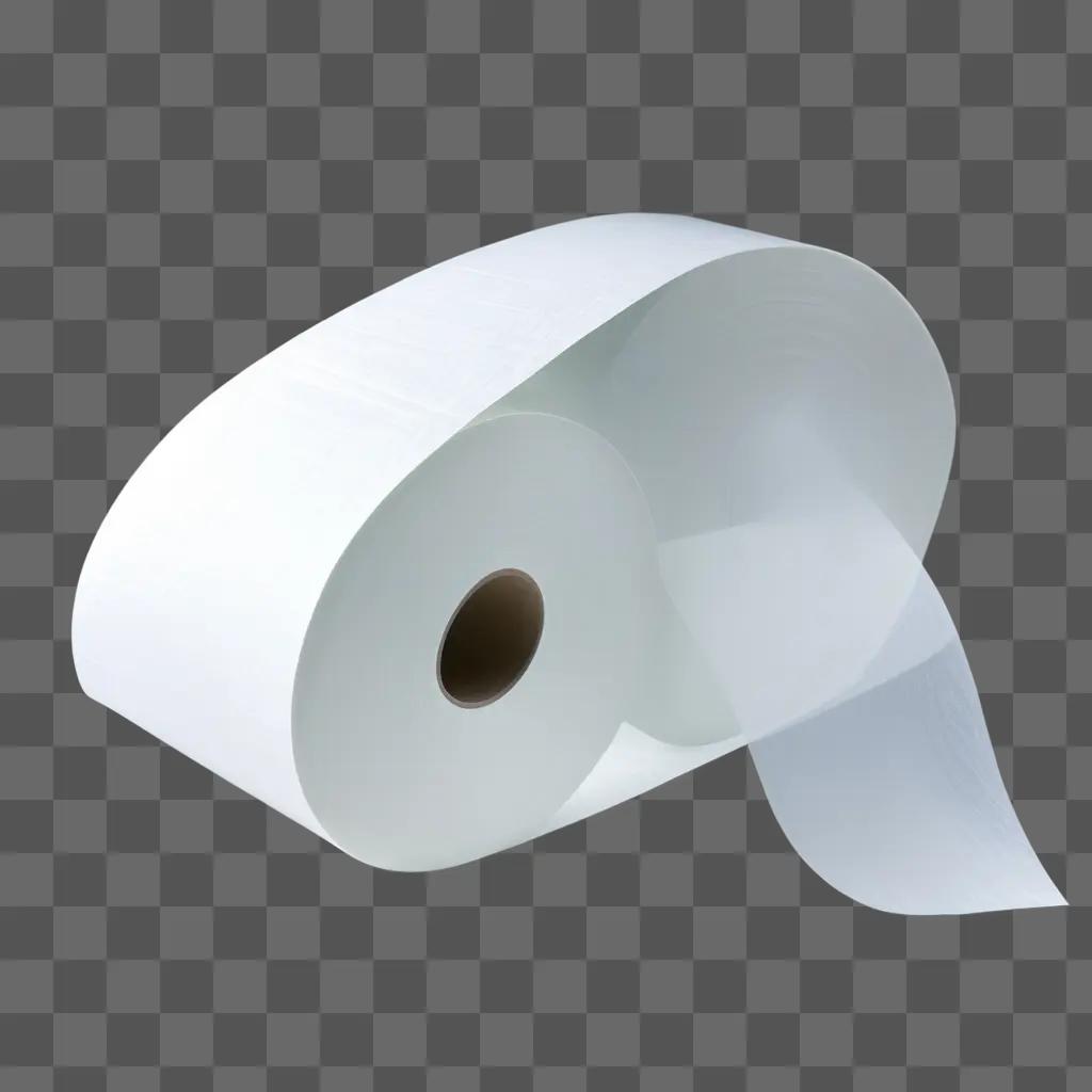 roll of toilet paper is transparent