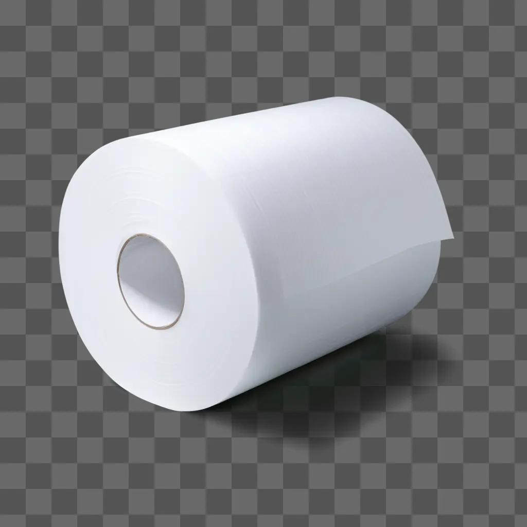 roll of toilet paper with a transparent background