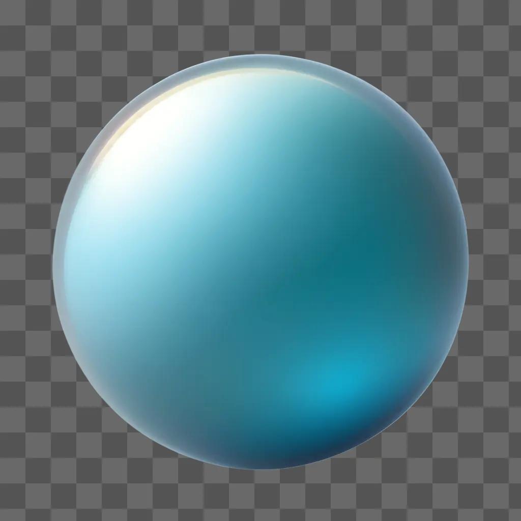 round transparent sphere with a bright glow