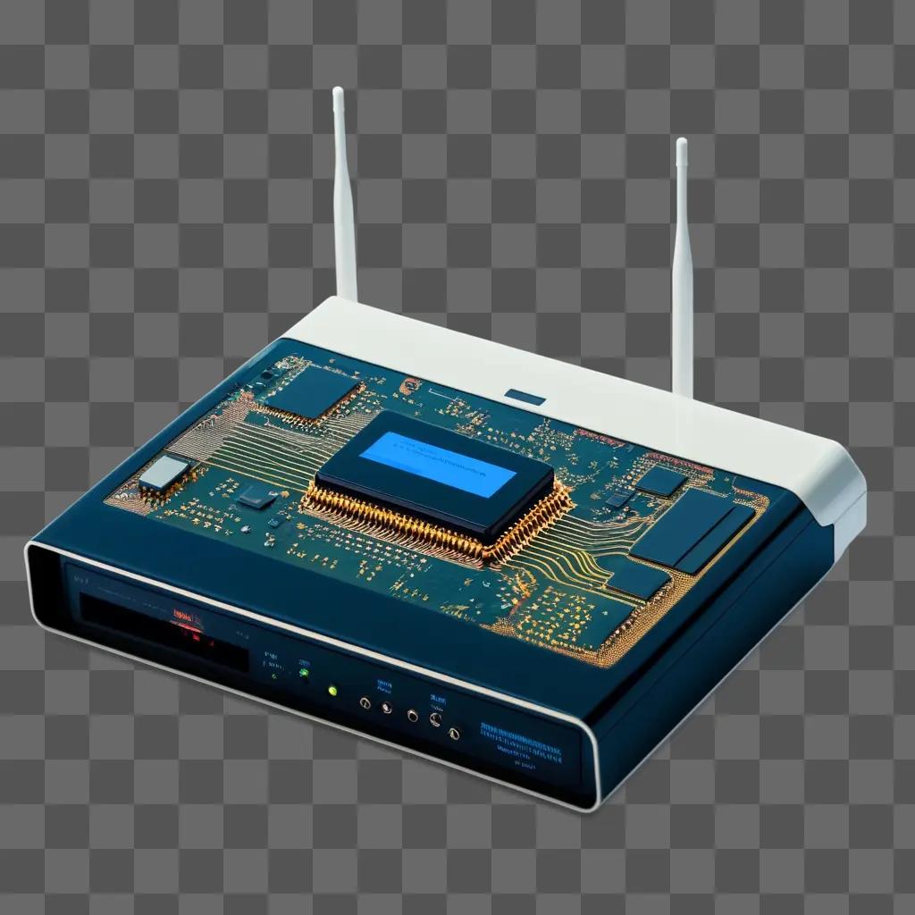 router with a computer chip on top of it