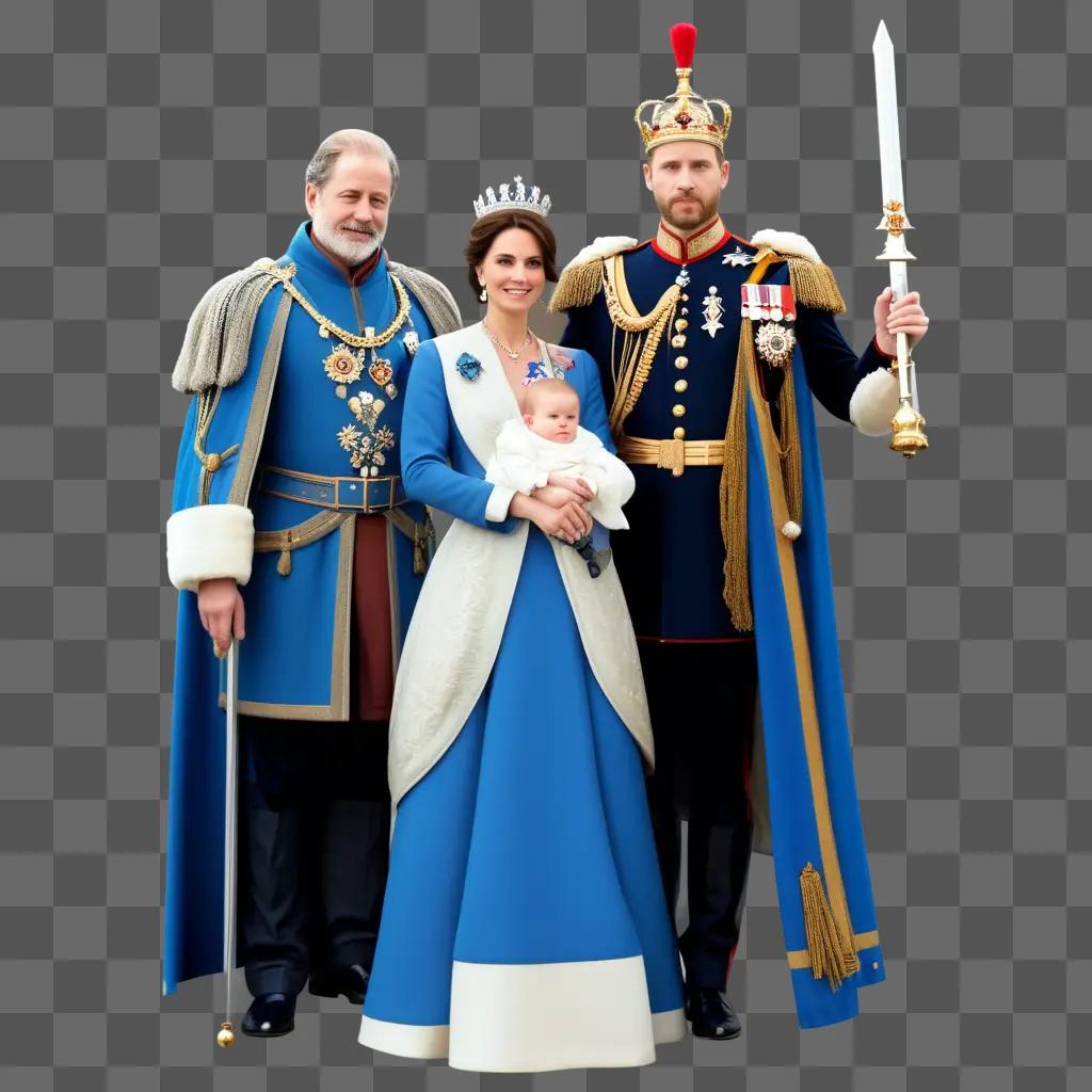 royal family poses together