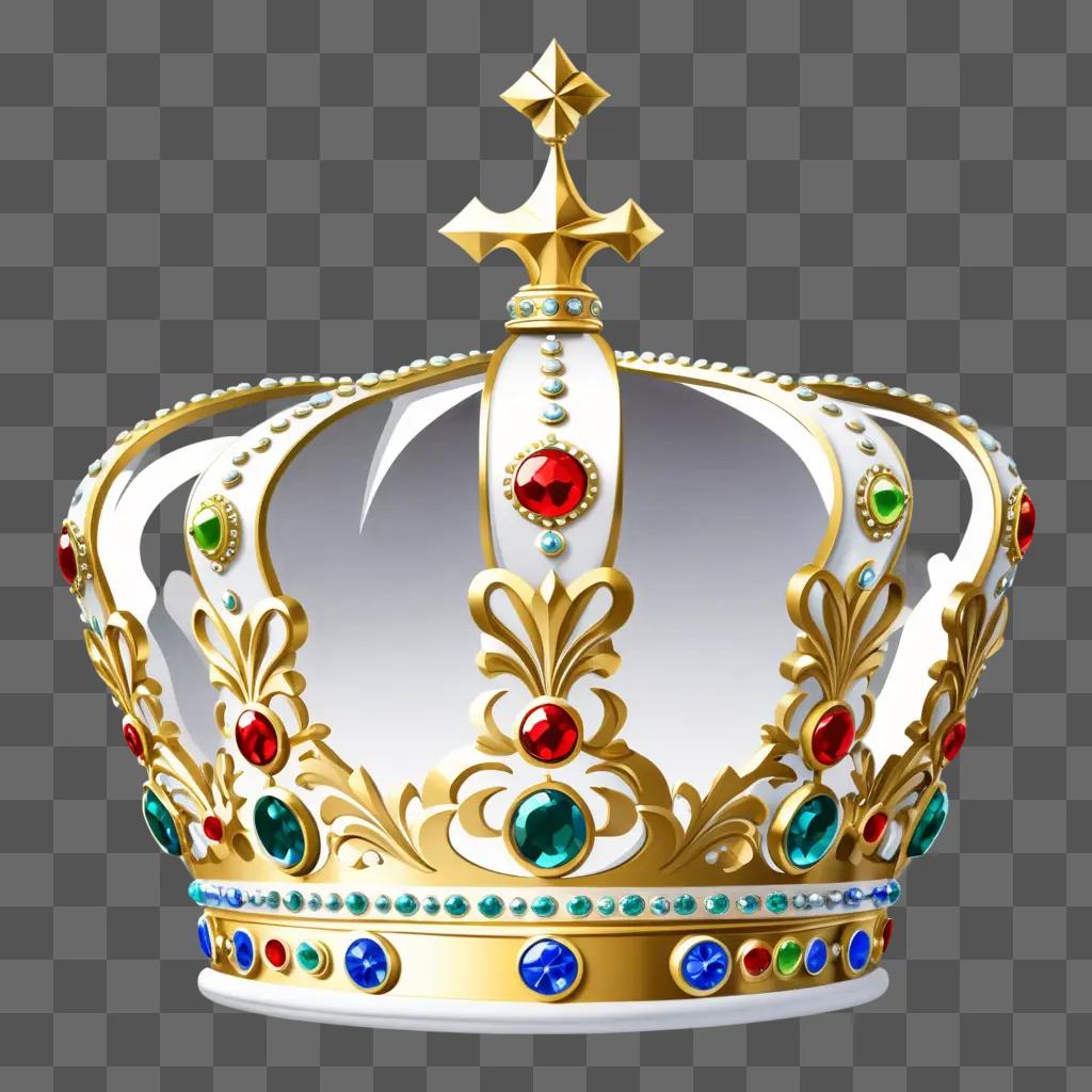 royal gold crown clipart design