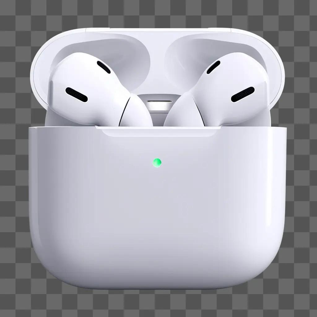 rpods are inside of an Apple earbud case