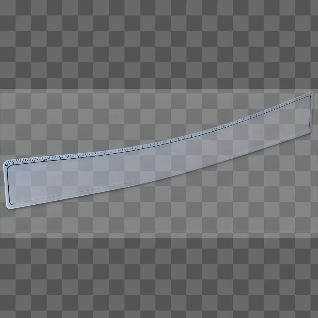 ruler with a transparent edge