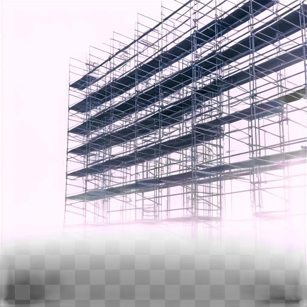 set of scaffolding on a building