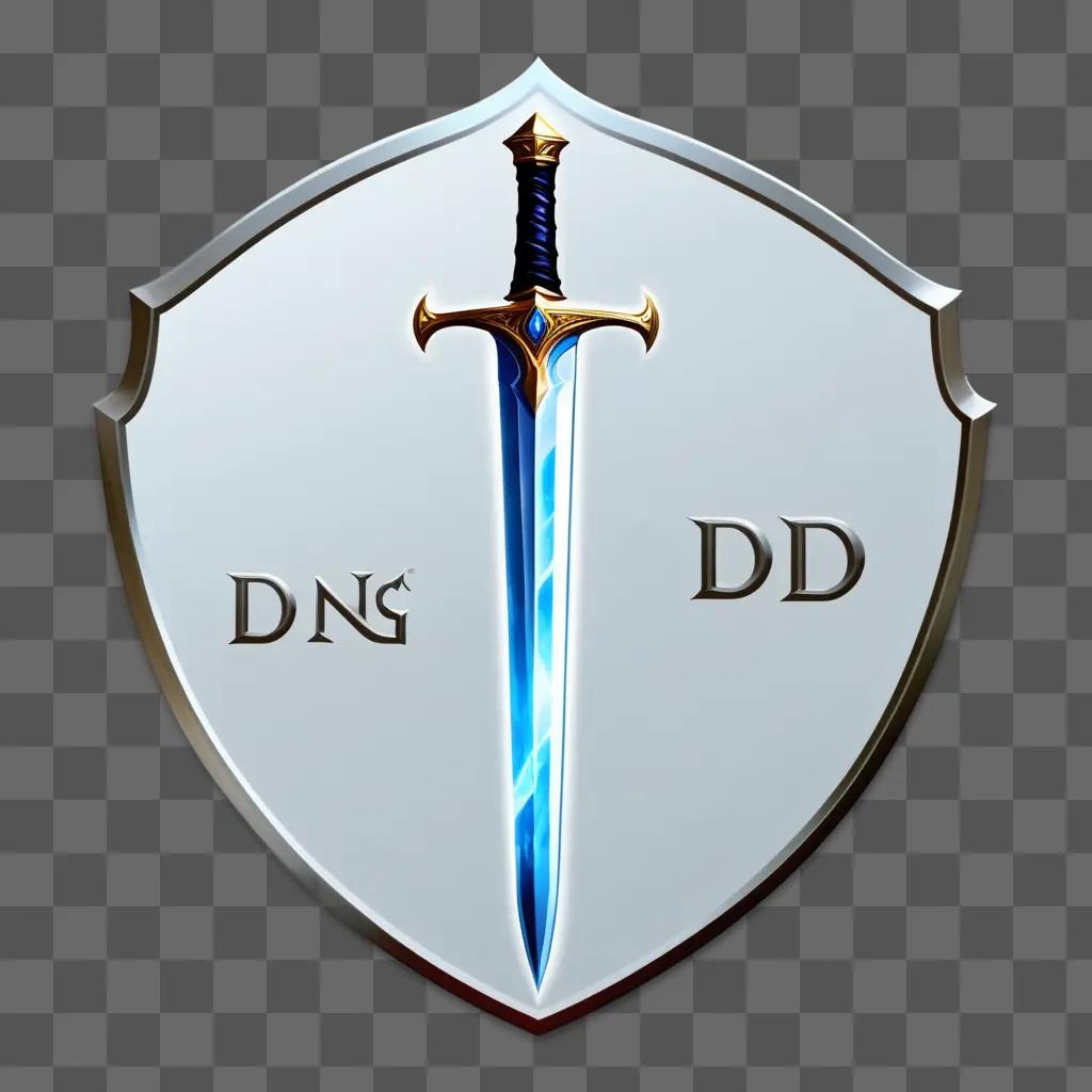 shield with a sword and DnD logo