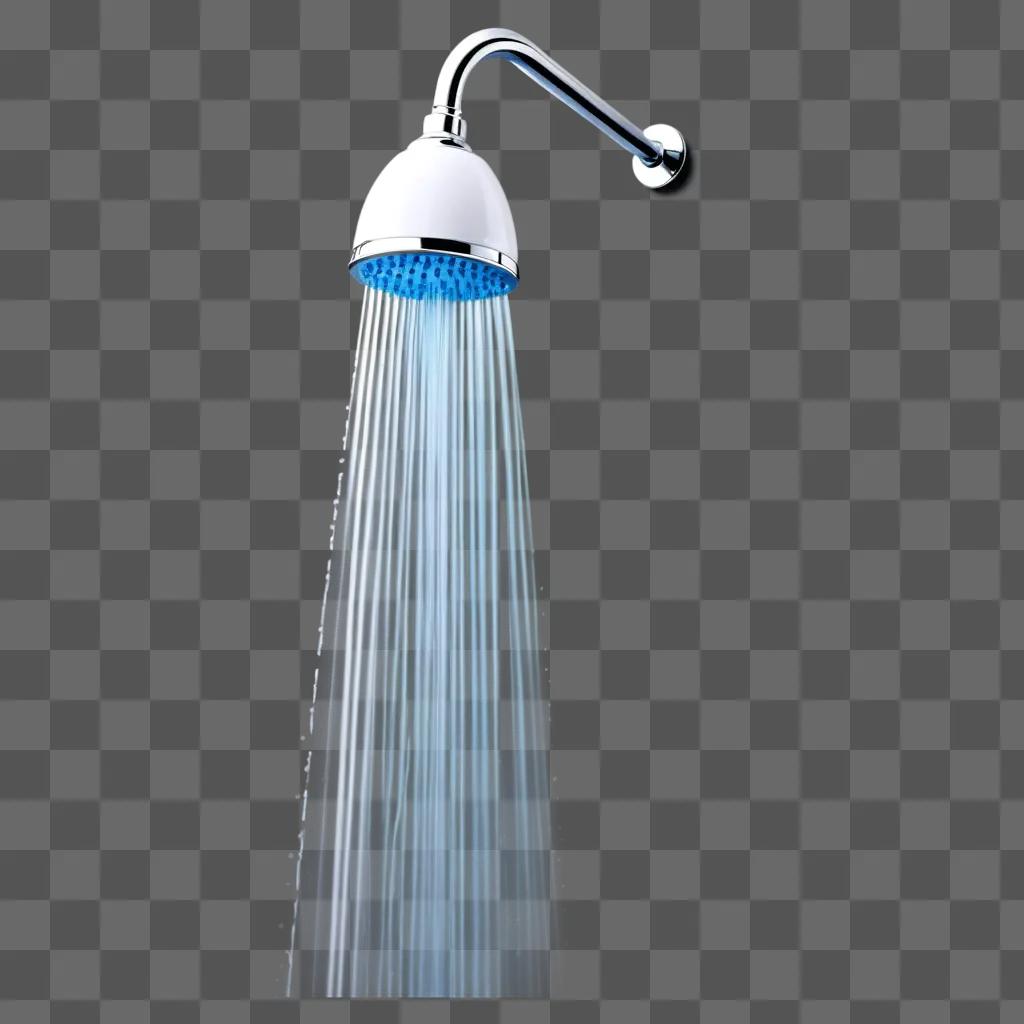 shower head with a clear shower clipart