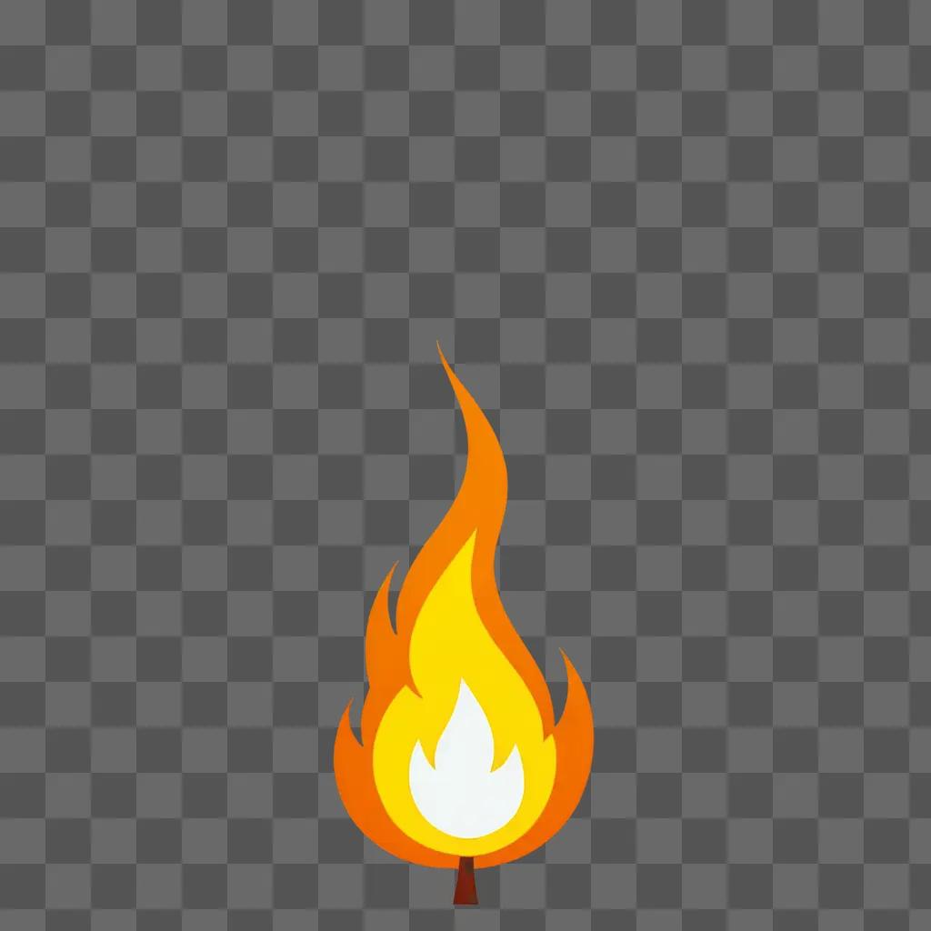 side fire drawing of a fire