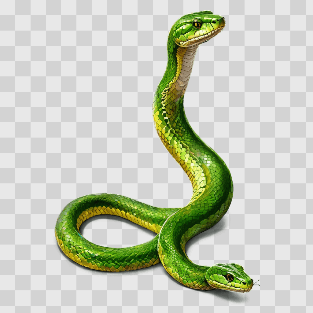 side snake drawing A snake is curling into a double coil