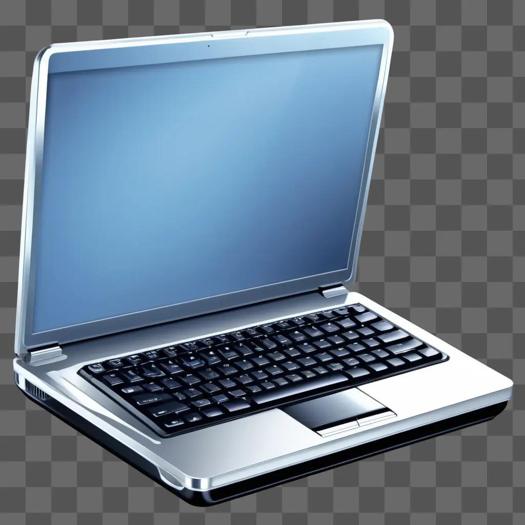 silver laptop with black keyboard on a dark surface