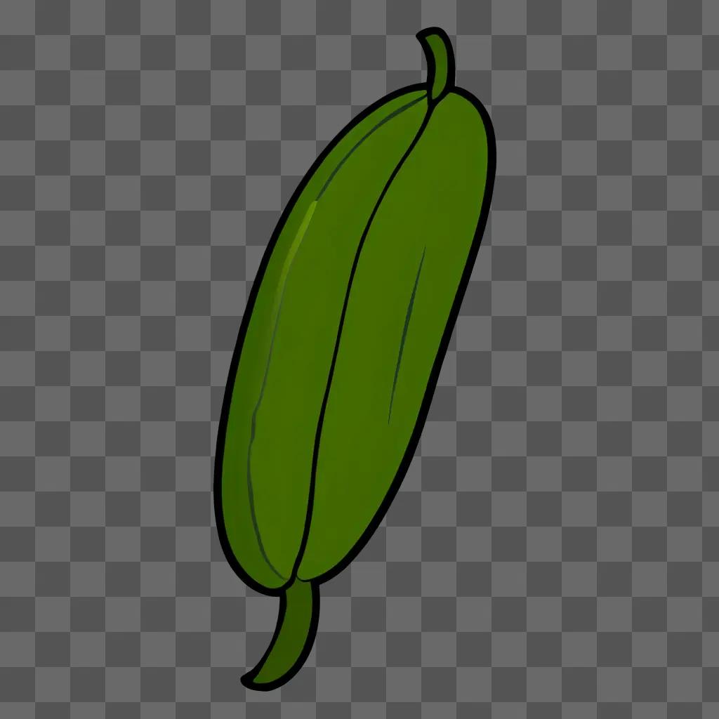 simple bean in a green background