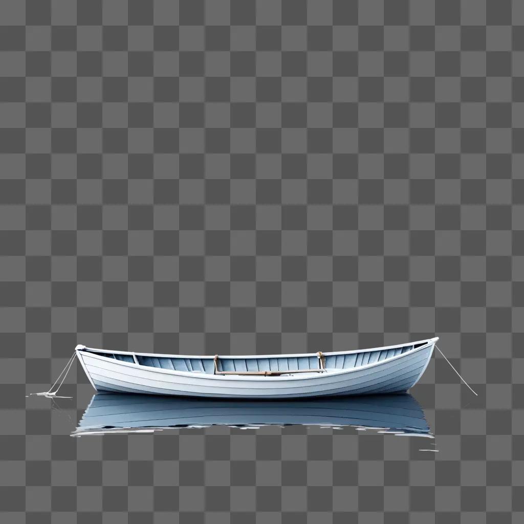 シンプルなボートのドローイングは、ミニマリストアートの典型的な例です