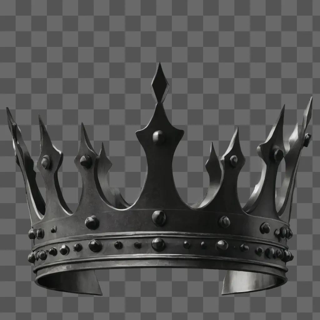 simple crown drawing A crown with spikes on it