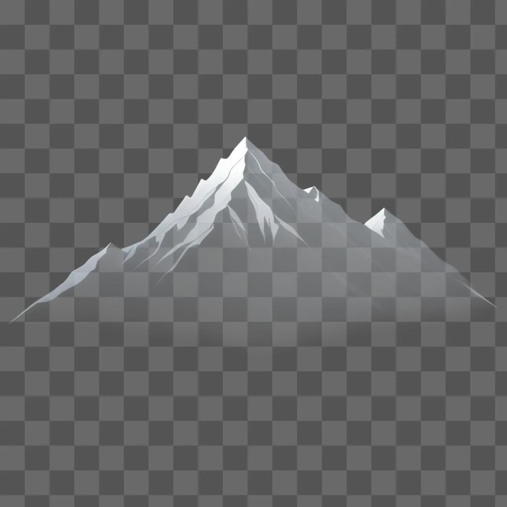 simple mountain drawing on a white background