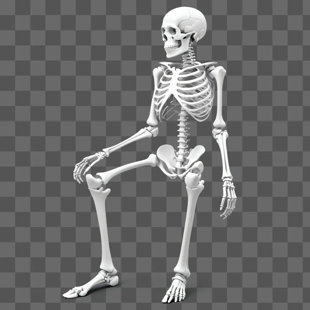 skeletal human body with no skin