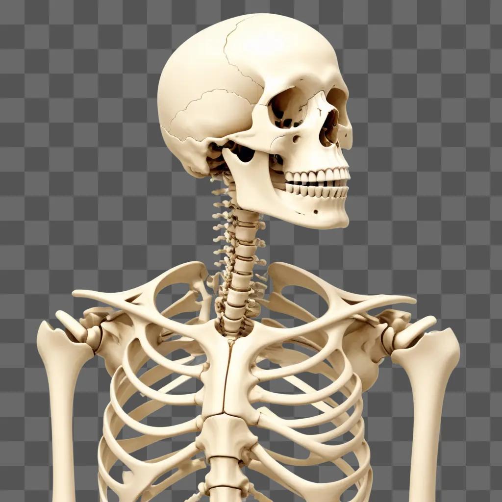 skeletal structure of a human body