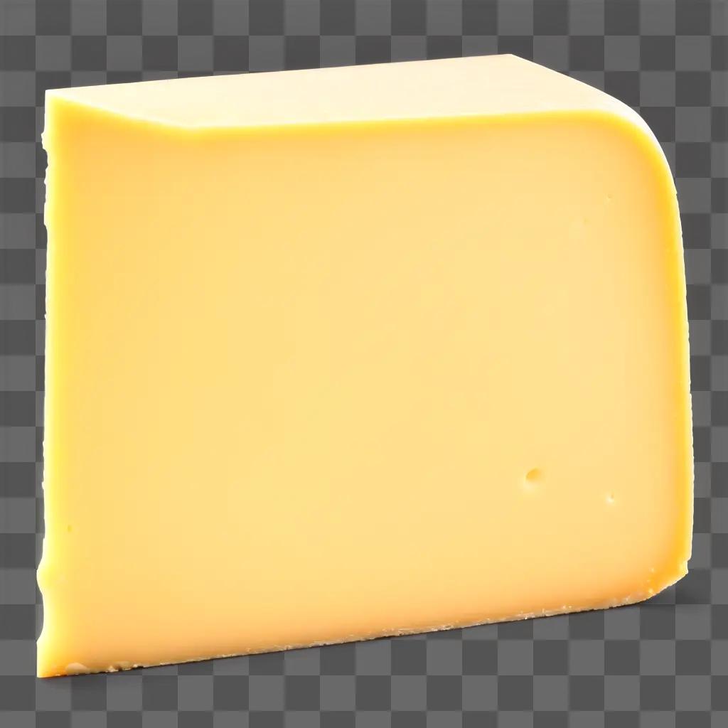 slice of cheese on a black background