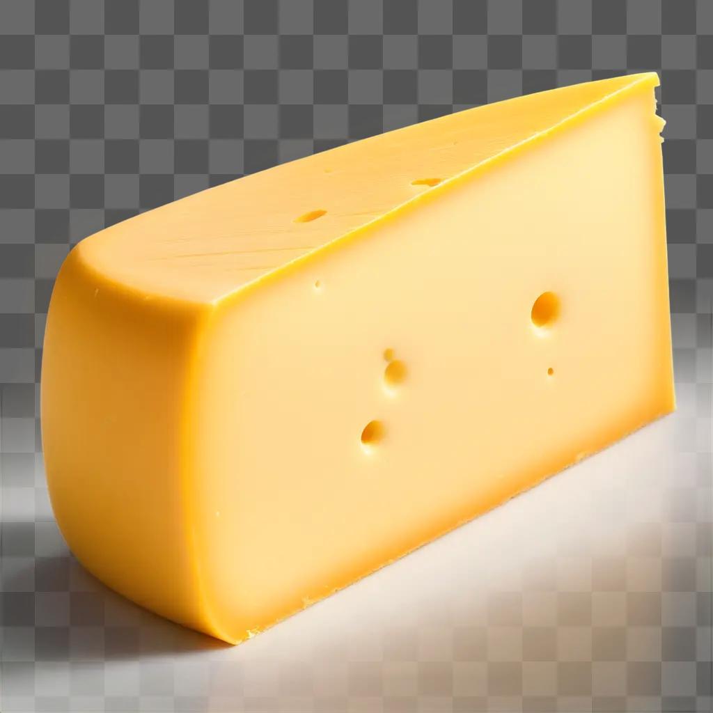 slice of cheese with holes in it