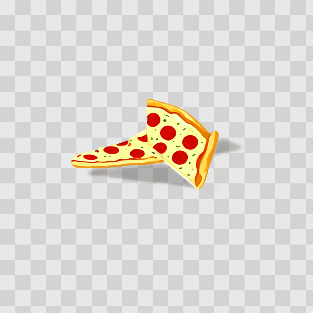 slice of pizza clipart A slice of pizza is on a brown surface