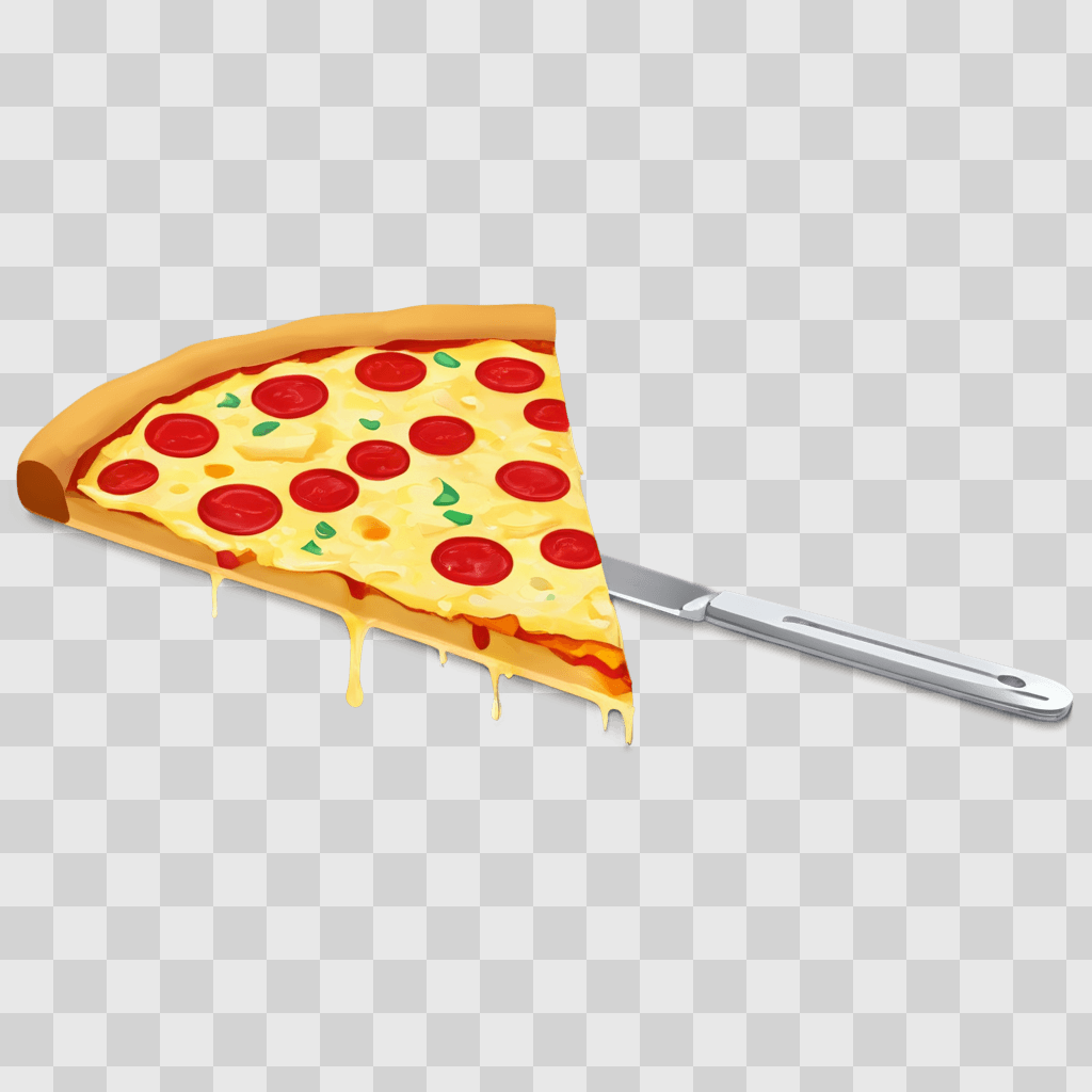 slice of pizza clipart Slice of pizza with melted cheese and pepperoni