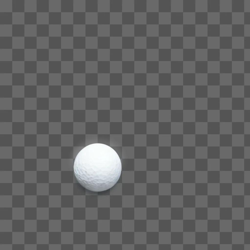 small golf ball on a gray surface