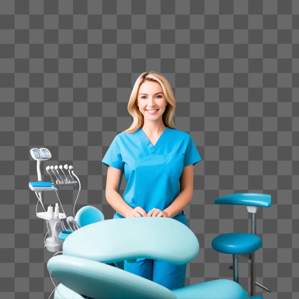 smiling dentist poses for a photo in her office