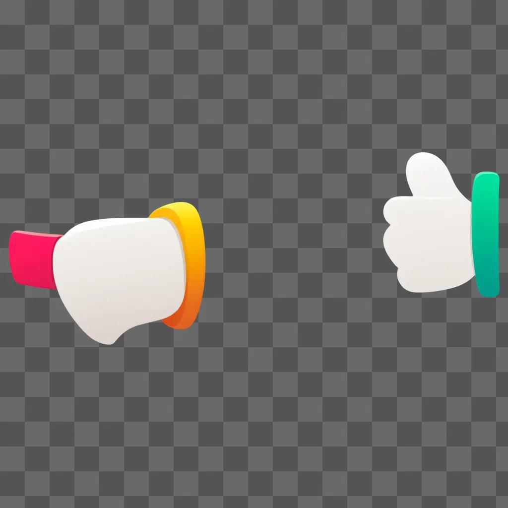 smiling graphic of a thumbs up clipart