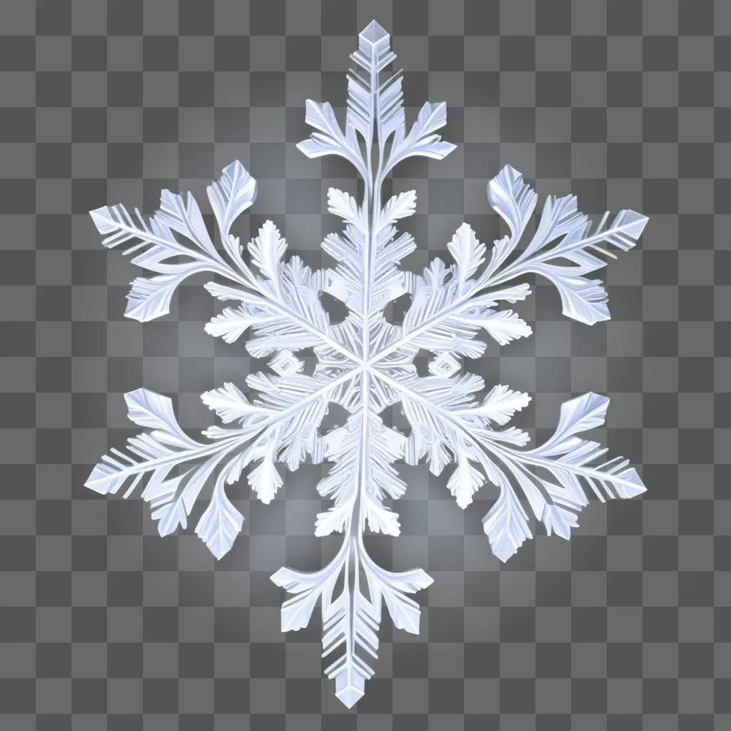 snowflake is made of white leaves