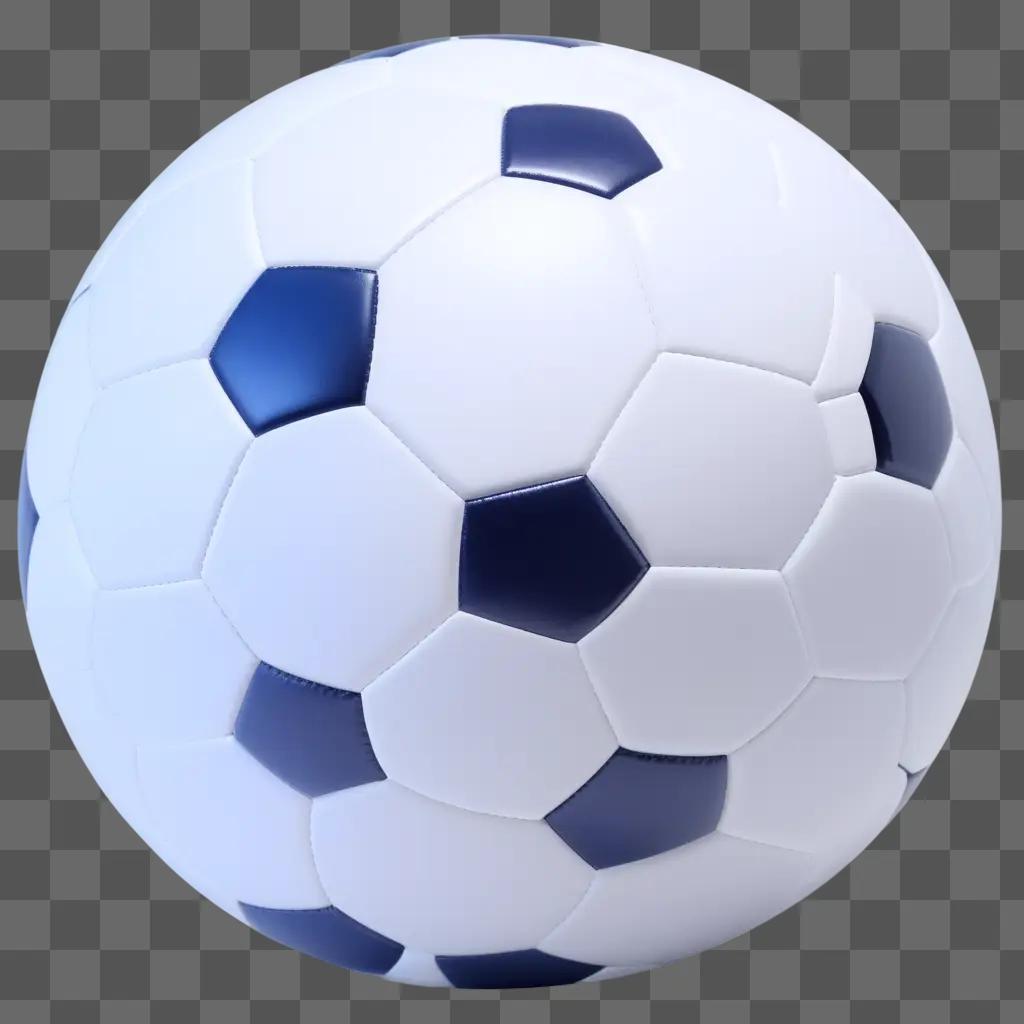 soccer ball is transparent and white