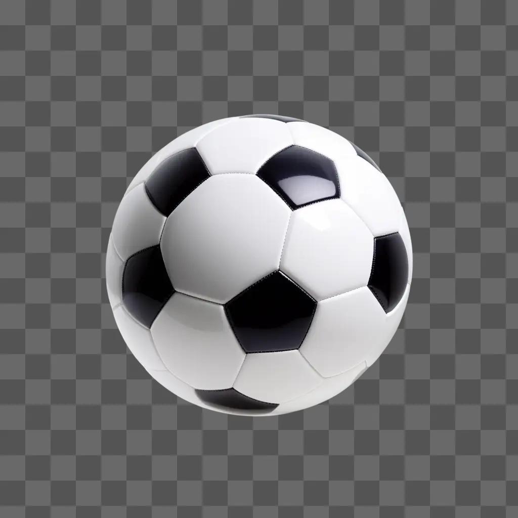 soccer ball is visible through a transparent surface