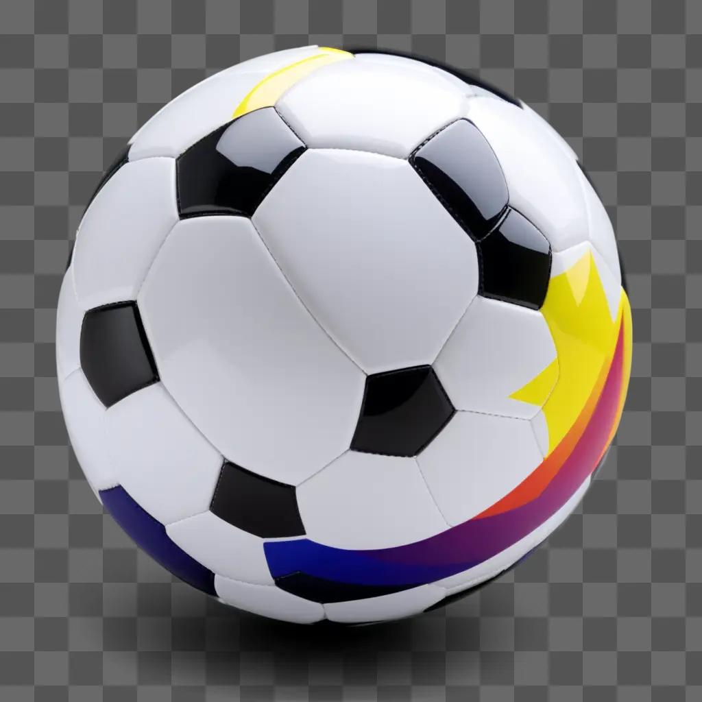 soccer ball with a transparent design