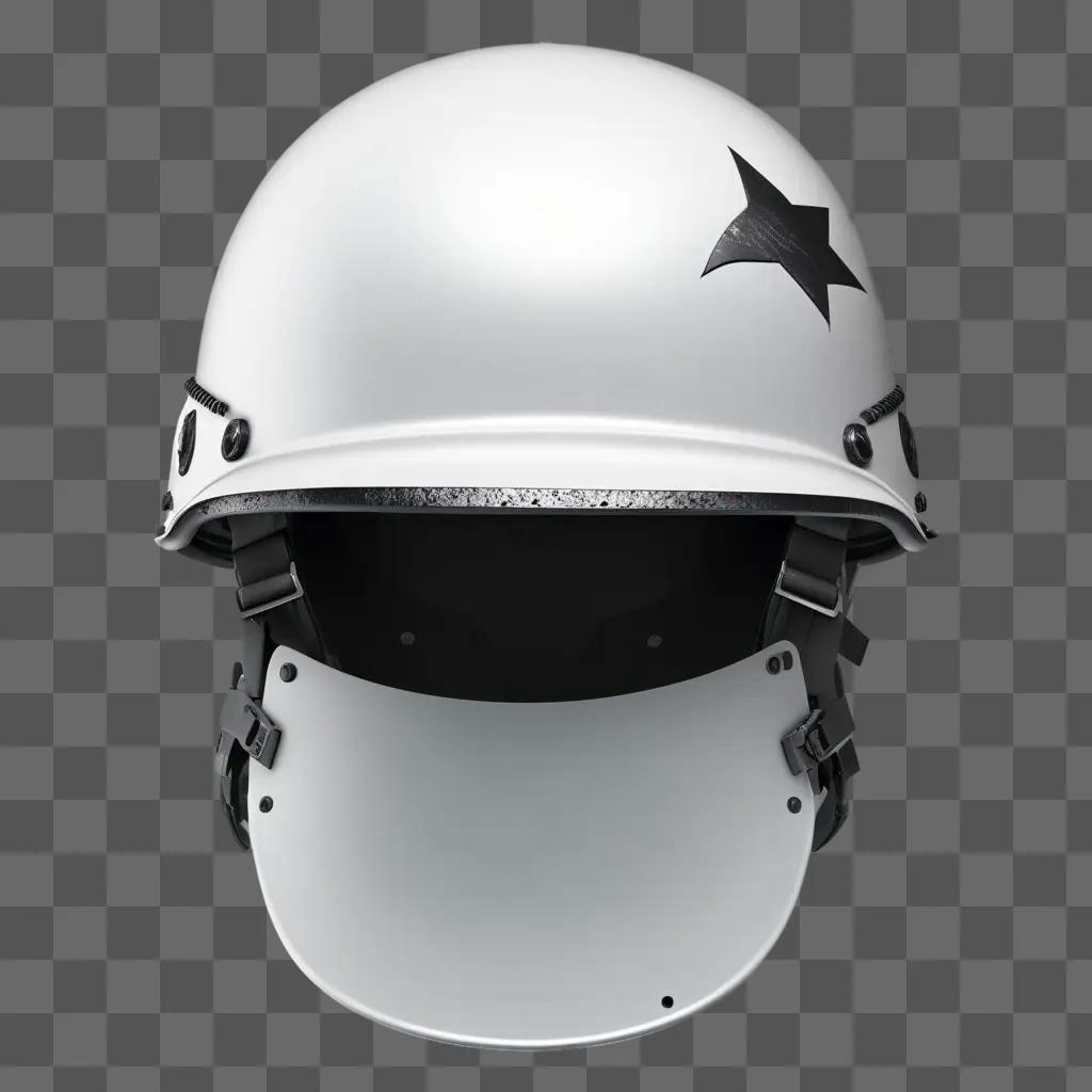 soldier helmet with a star on the side