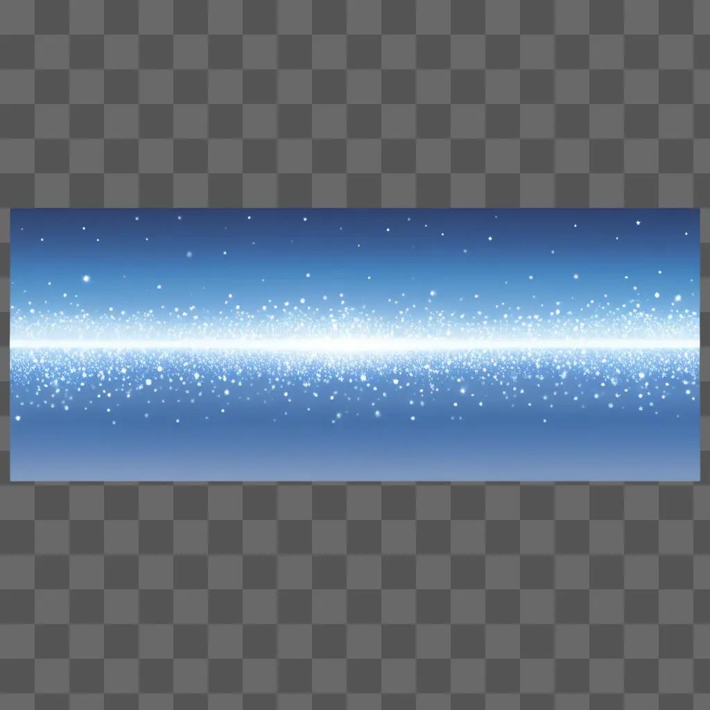 sparkly blue line against a transparent background