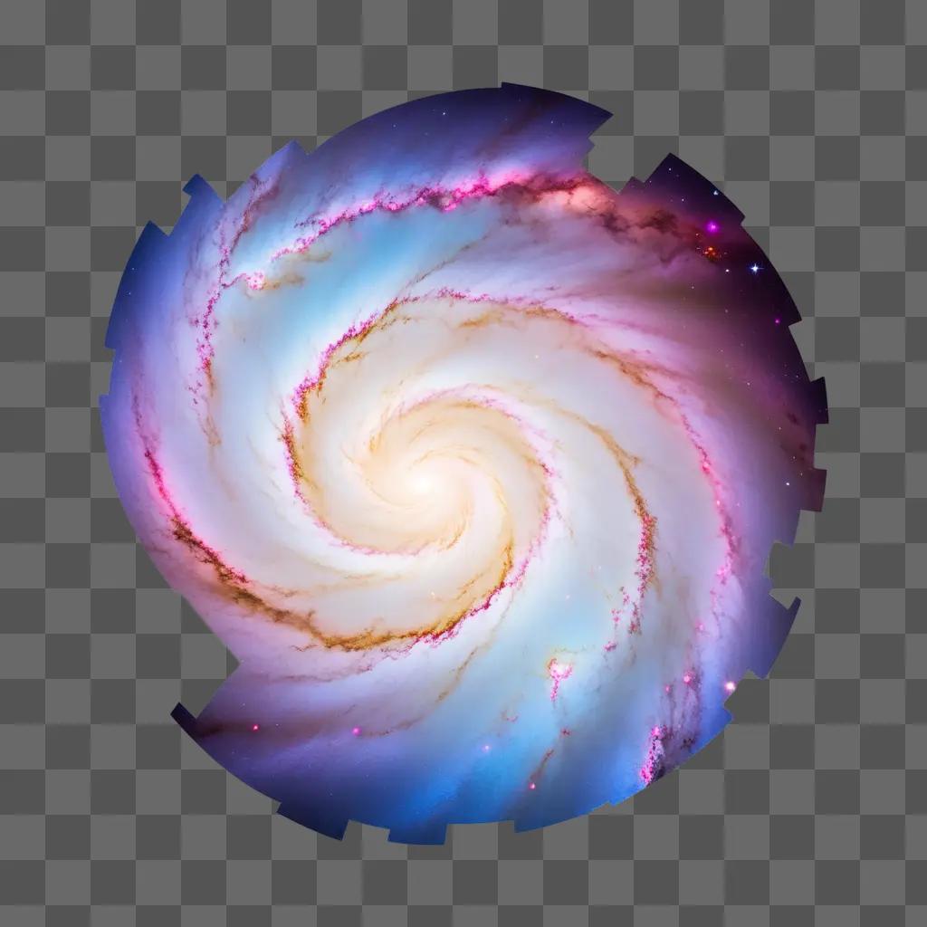 spiral galaxy with a swirl of stars