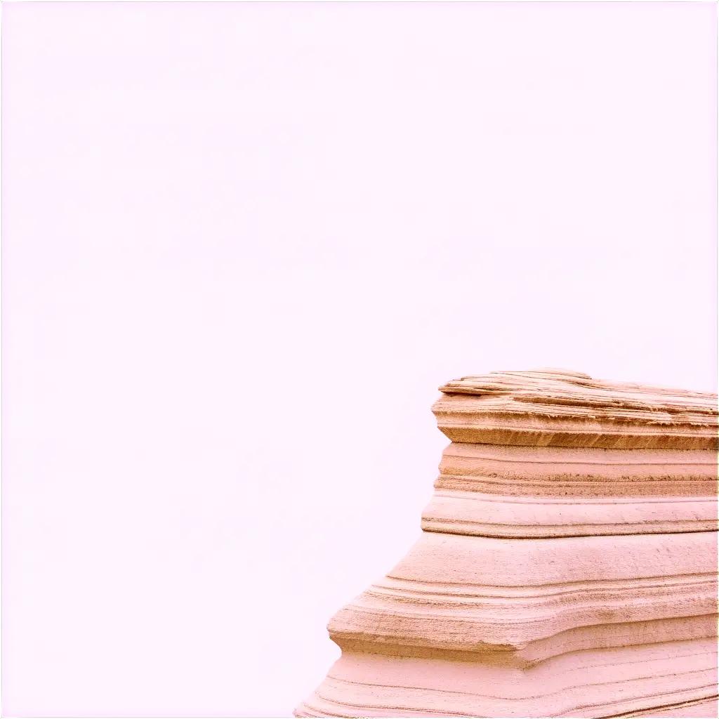 stack of sandstone with a pinkish tint