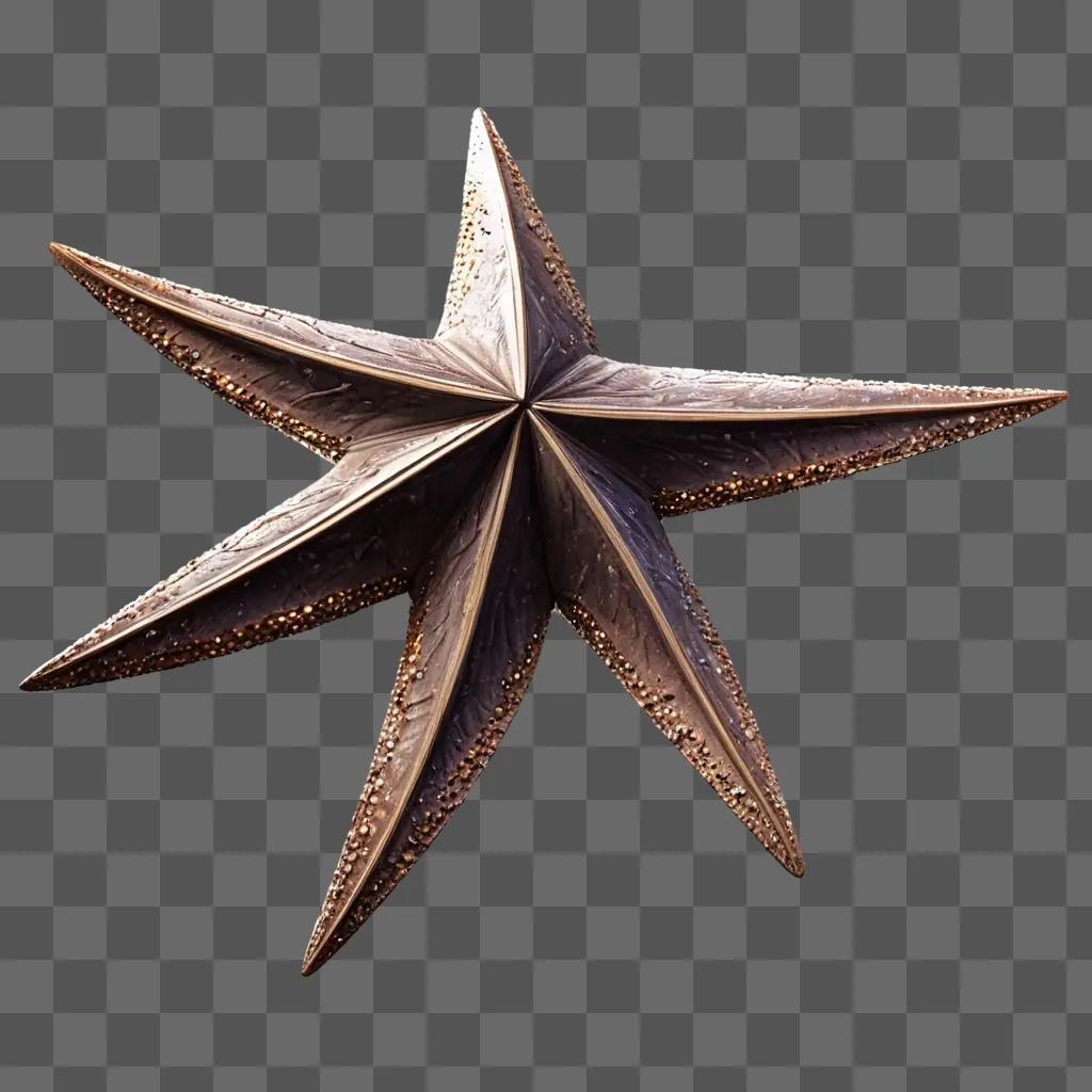 star fish drawing A star is beautifully illuminated in a 3D rendering