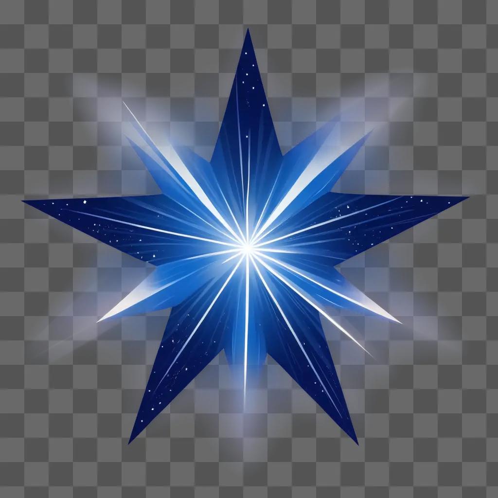 star twinkles against a blue background