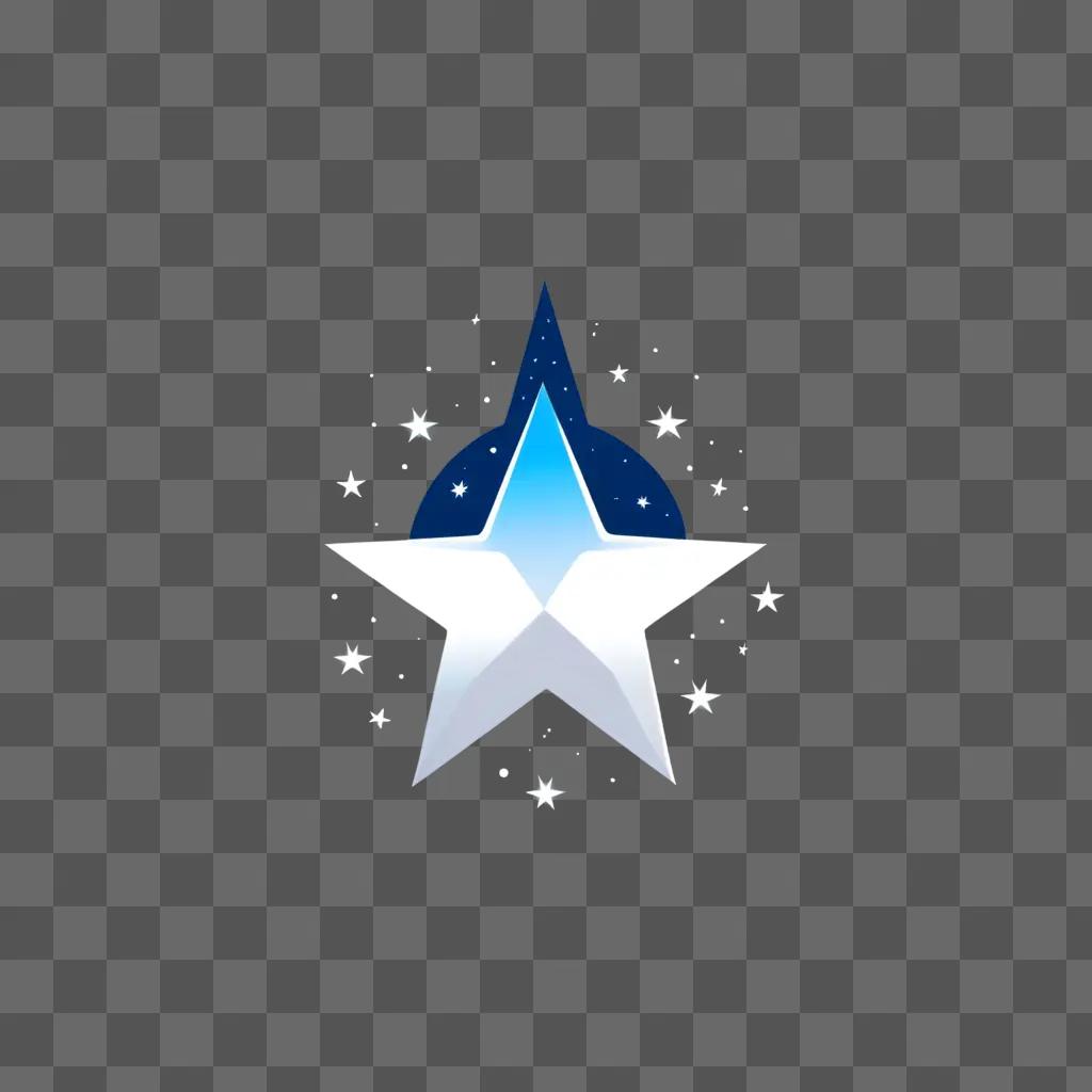 starry logo in a blue background