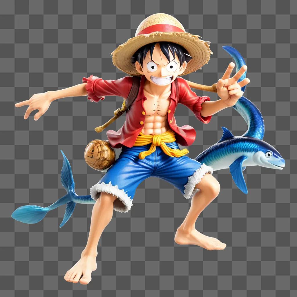 statue of Luffy from the anime One Piece