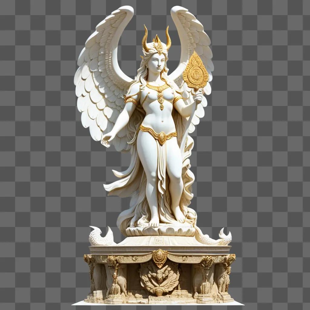 statue of a goddess on a pedestal