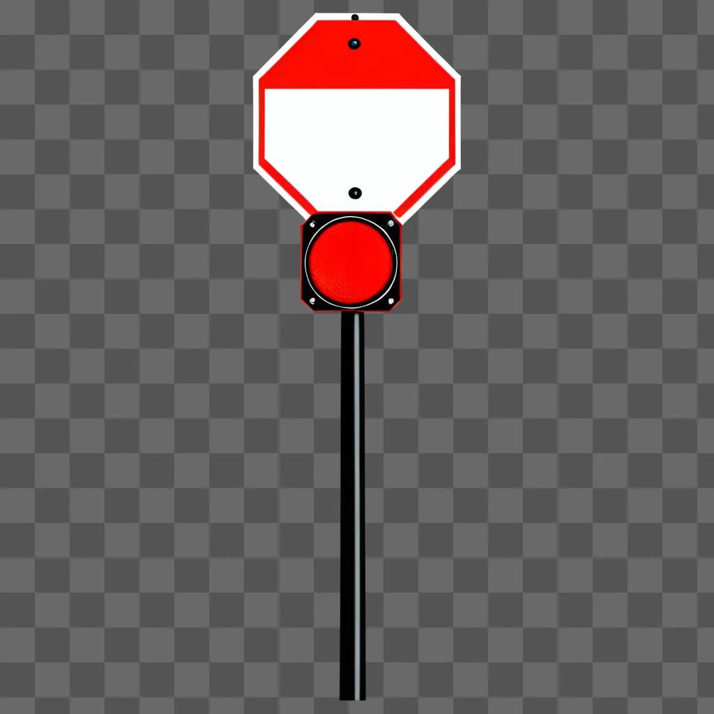 stop signal clipart with a red circle