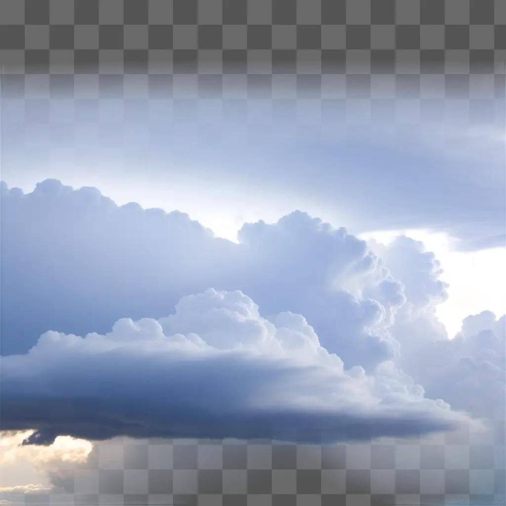 stormy sky with white and purple clouds