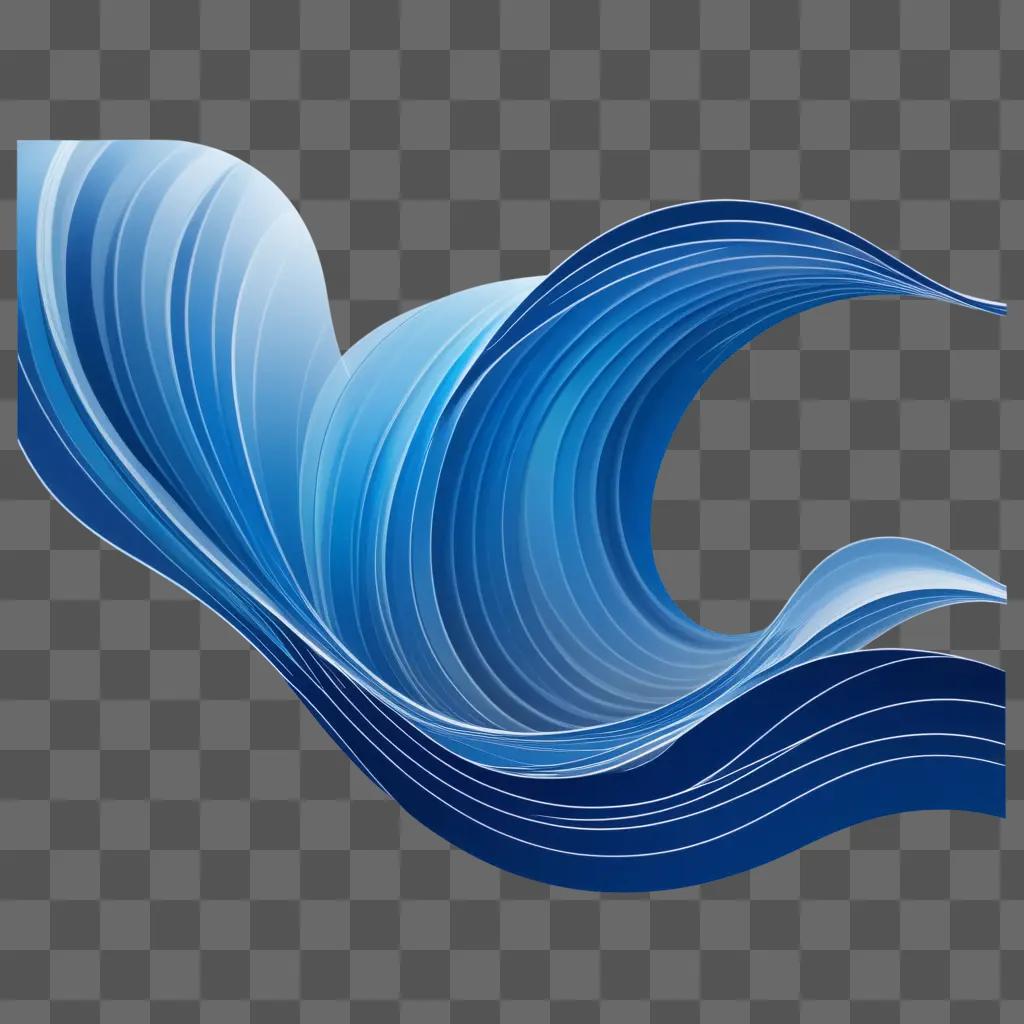 stract wave pattern with blue colors