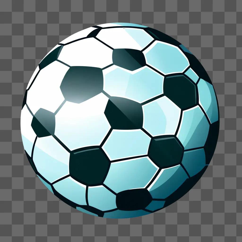 stylized clipart football on a gray background