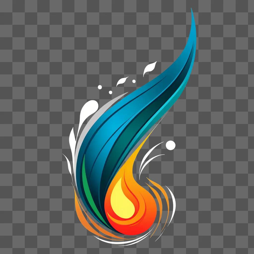 stylized graphic of an elemental logo