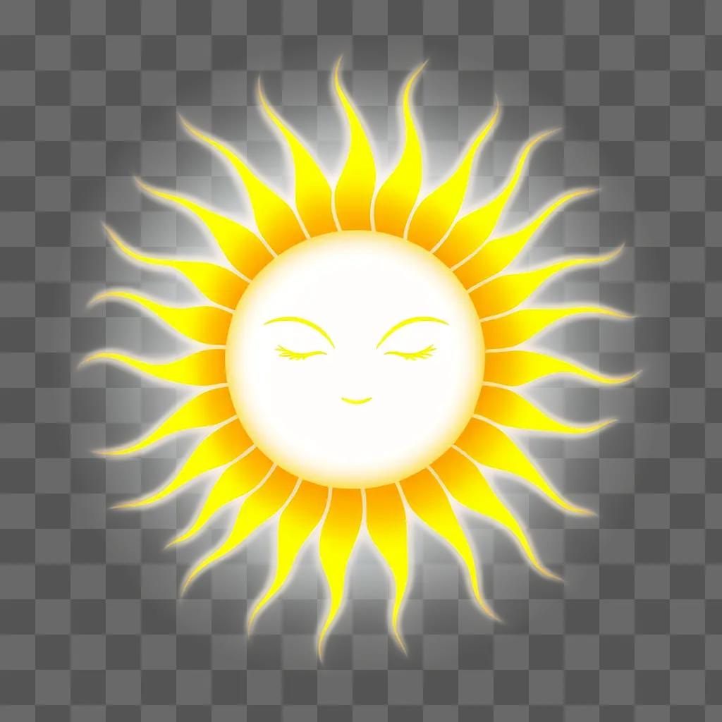 sun icon with a smiling face