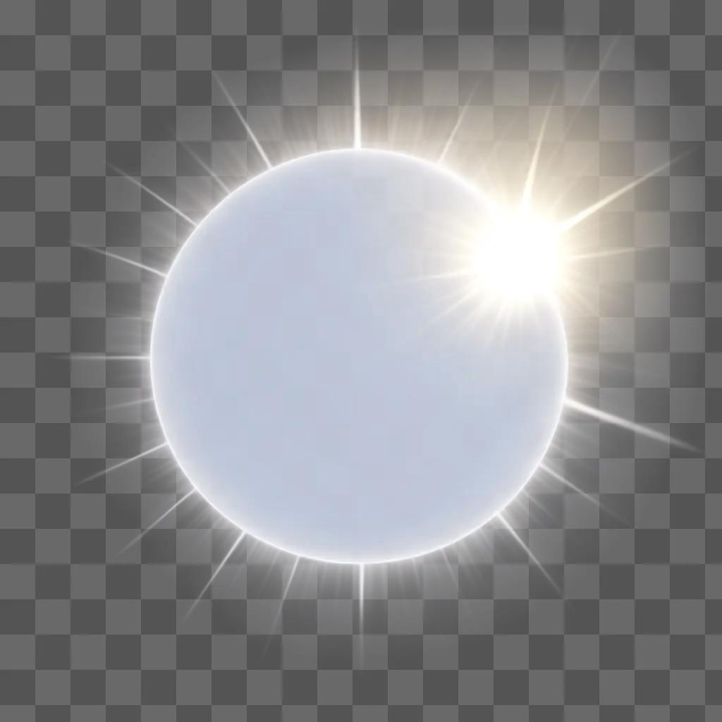 sun that is transparent in a white background